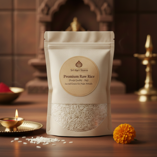 ric Premium Raw Rice (Pooja Quality – 1kg)