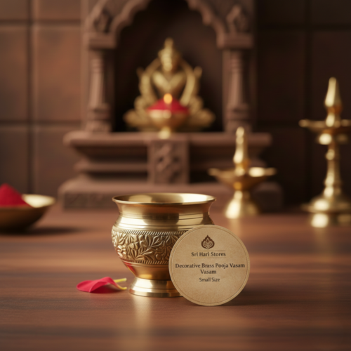 vasam Decorative Brass Pooja Vasam (Small Size)