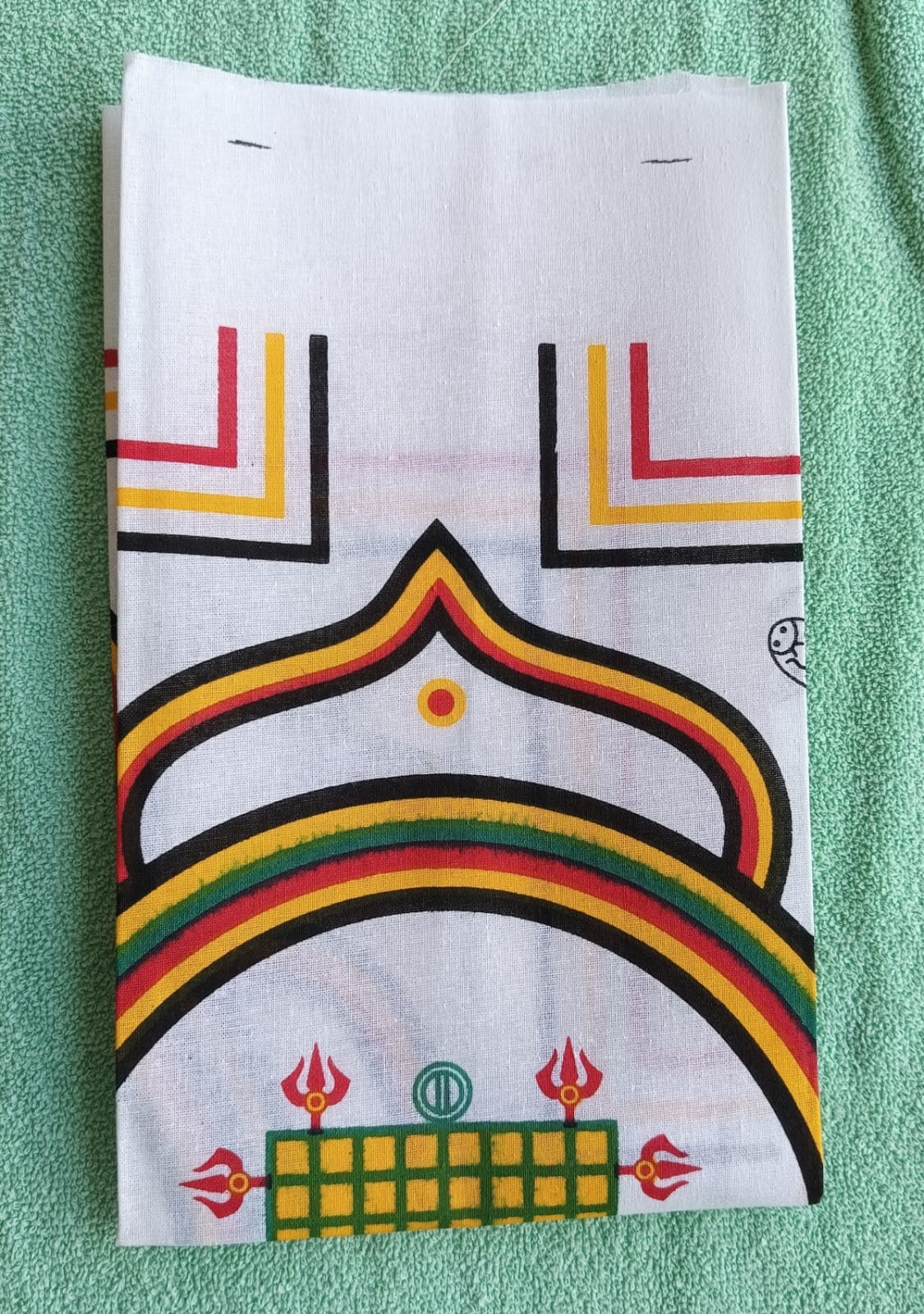 Vastu padam printed on cloth